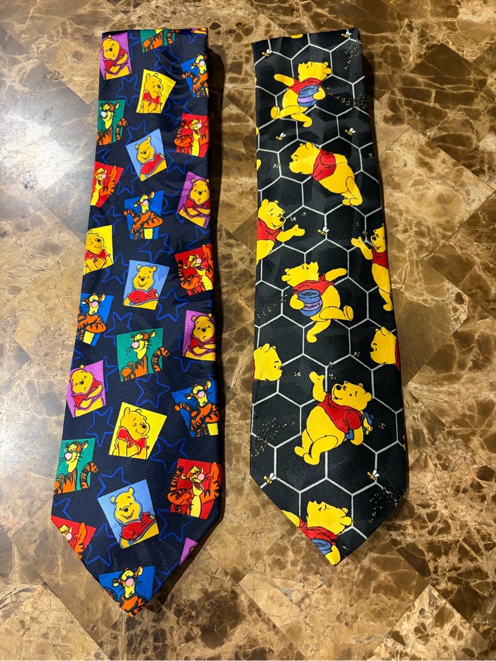 Vintage 90s Winnie the Pooh/ Tigger Novelty Men’s Ties Lot of 2